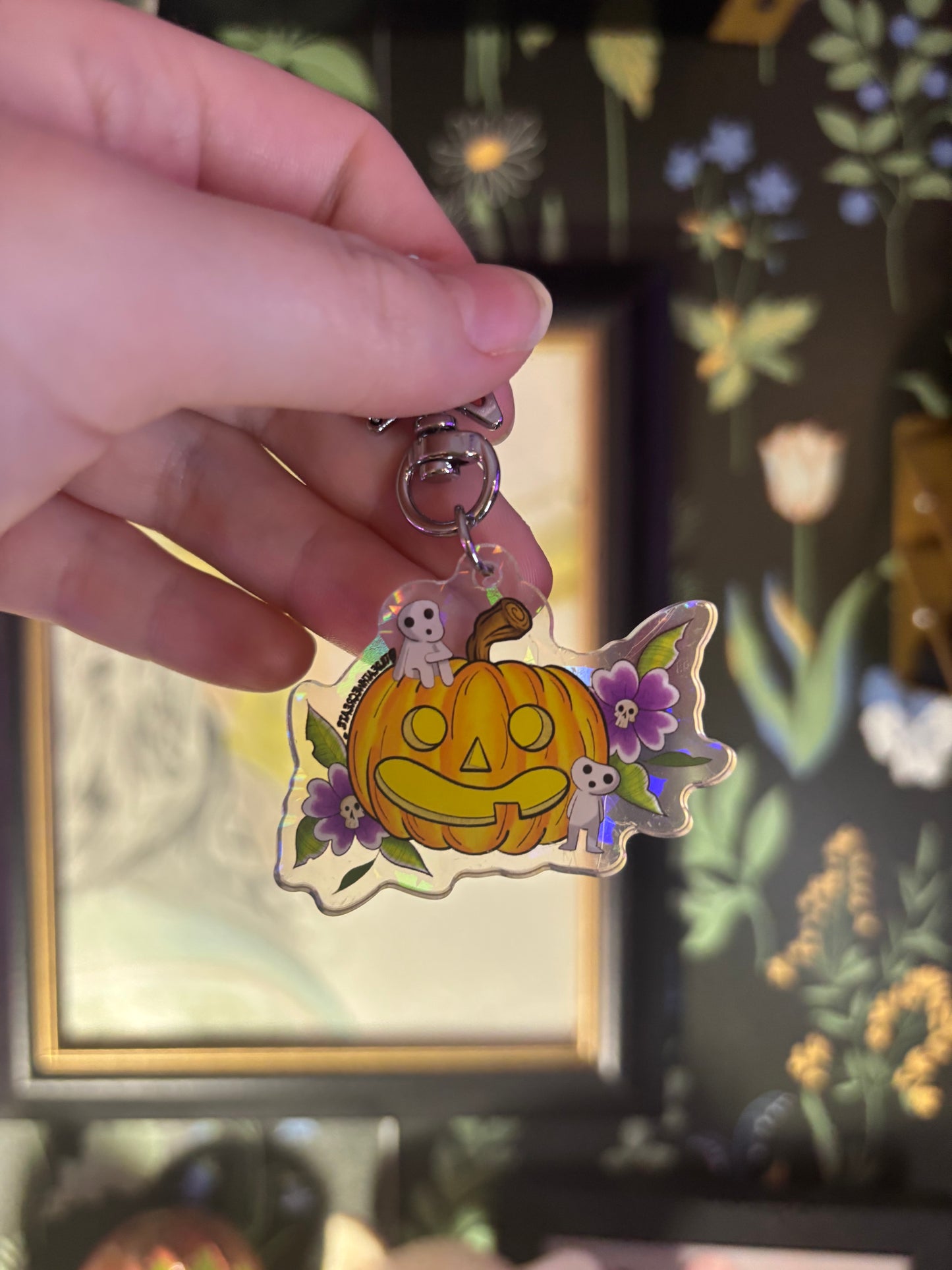 Kodama Pumpkin Keychain