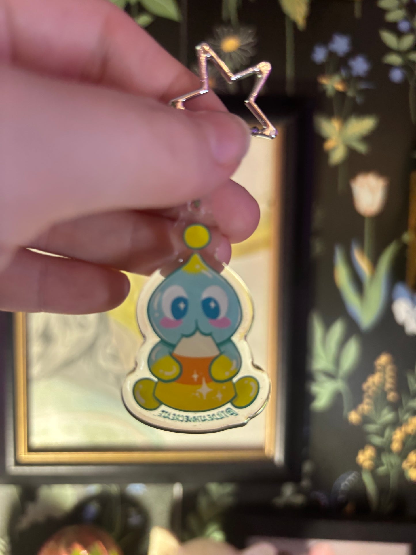 Chao Candy Corn Keychain