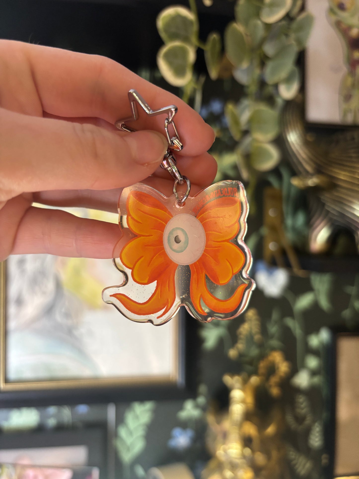 Eyeball Bow Keychain