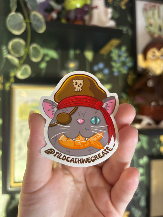 Pirate Cat Sticker