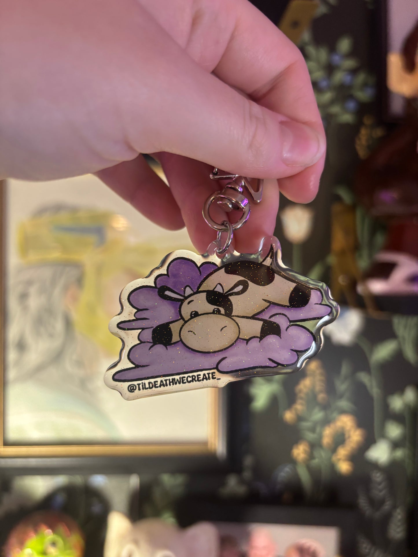 Plushie Cow Keychain