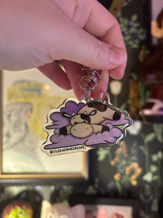 Plushie Cow Keychain