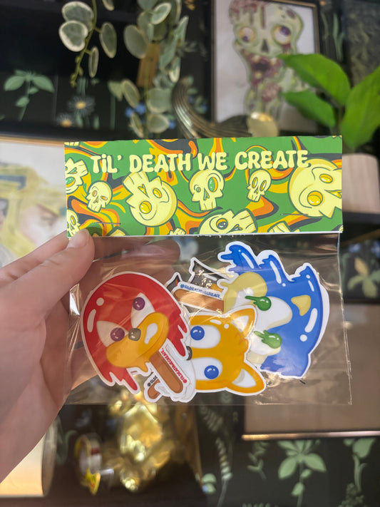 Bundle of 4 Sonic Stickers