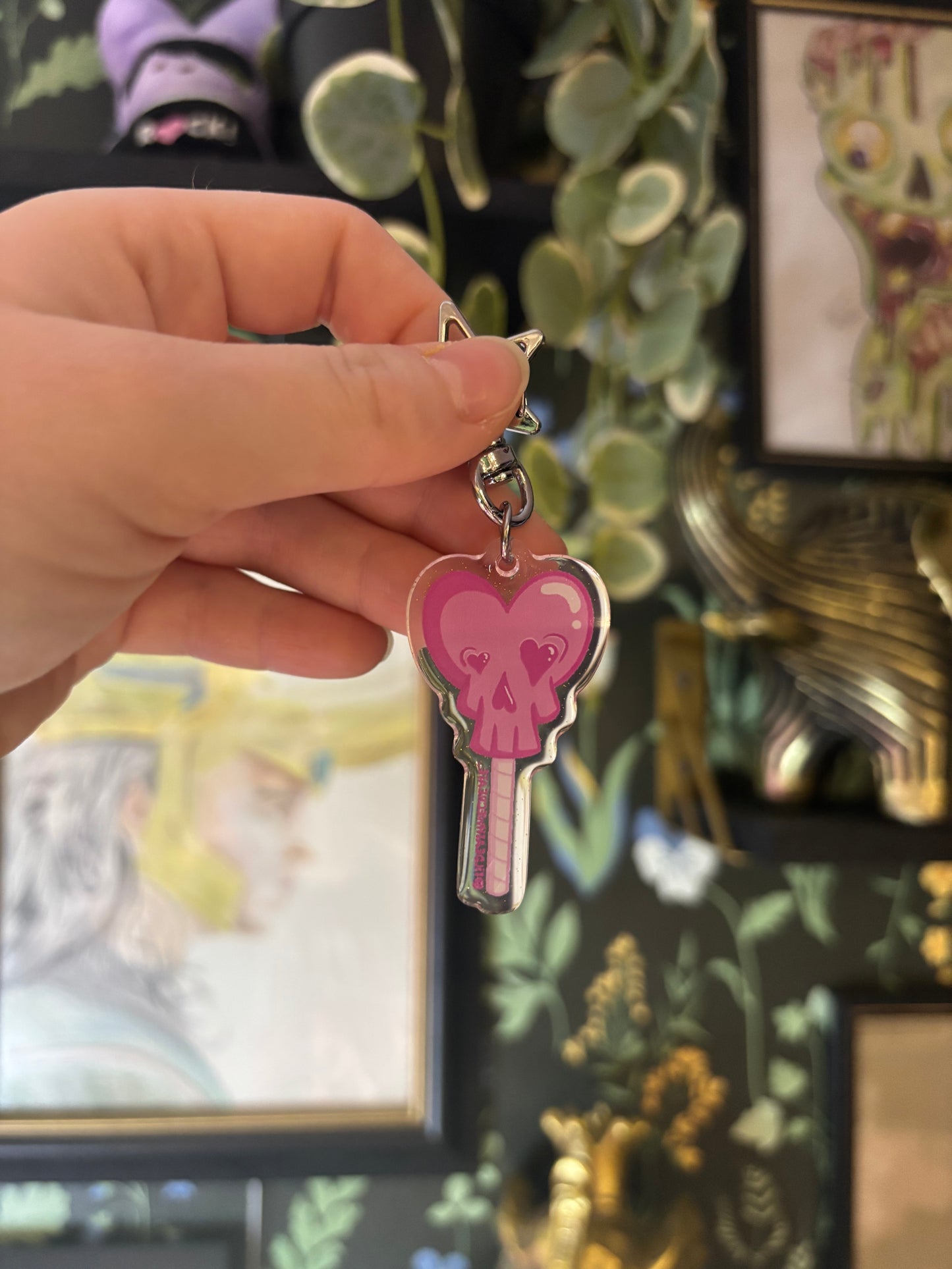Skull Lollipop Keychain