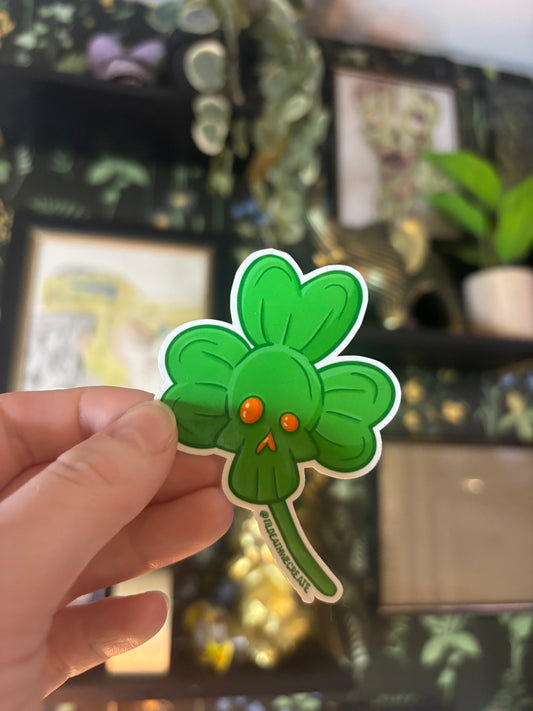 Skull Shamrock Sticker