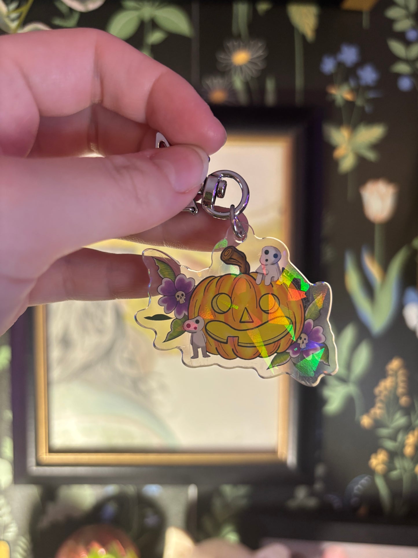 Kodama Pumpkin Keychain