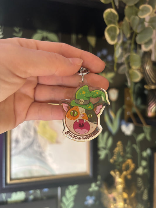 Wizard Cat Keychain