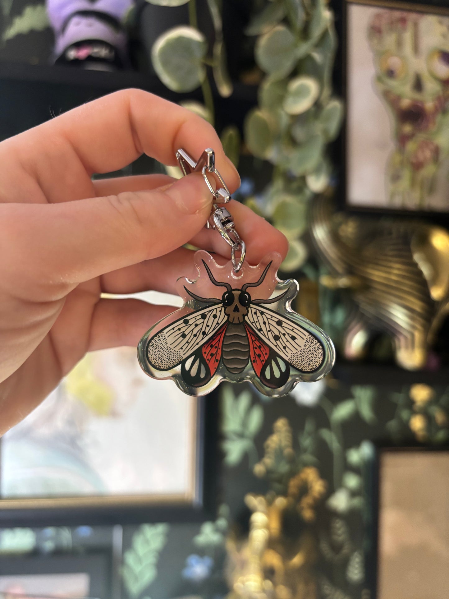 Spooky Lantern Fly Keychain